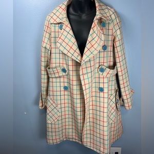 VINTAGE MARC JACOBS JACKET COAT PLAID